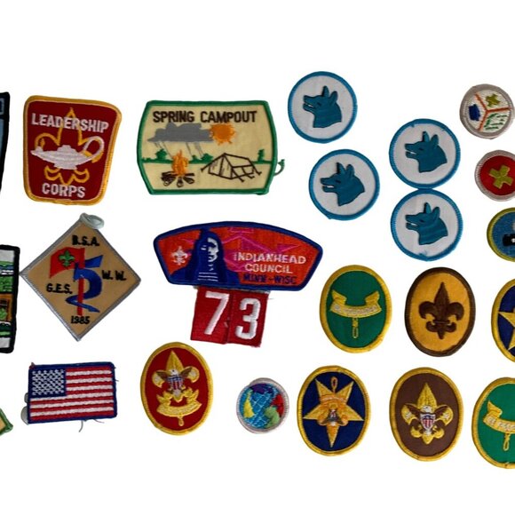 Vintage Boy Scouts of America BSA Patches Lot of 28 - Picture 3 of 5